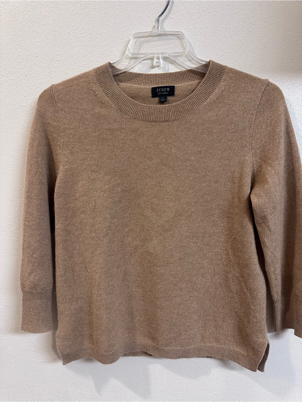 J. Crew Women's Cashmer Crewneck Sweater in Camel